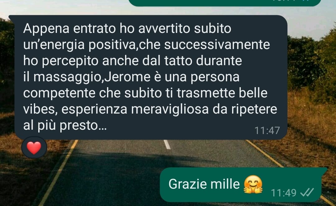 Messaggio di un cliente