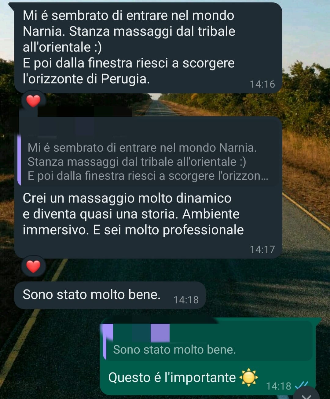 Messaggio di un cliente